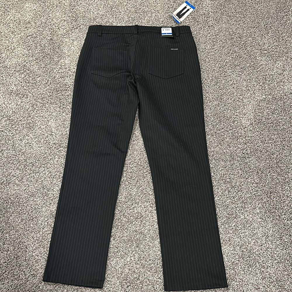 DKNY Black Striped Pants L - Picture 2 of 6